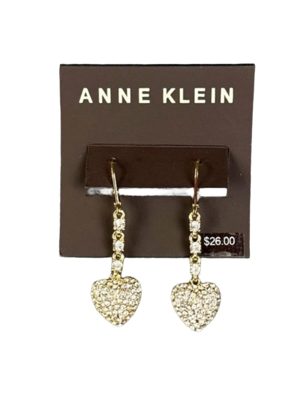 Anne Klein Ladies Cubic Zirconia Gold‎ Hearts
